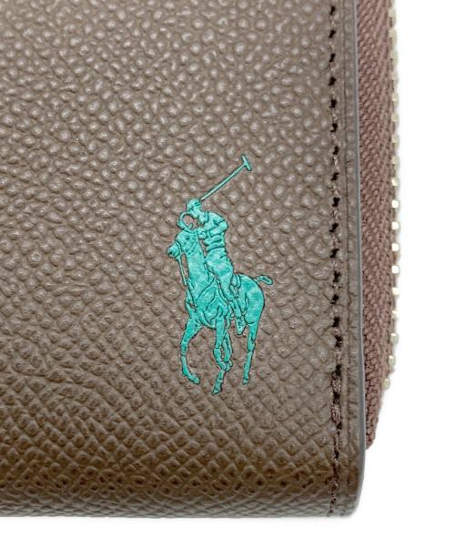 POLO RALPH LAUREN（ポロ・ラルフローレン）POLO RALPH LAUREN (ポロ・ラルフローレン) 長財布 ブラウン×グリーンの古着・服飾アイテム
