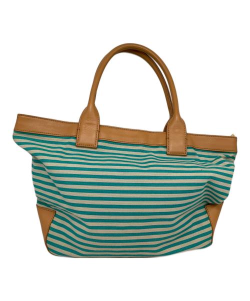 TORY BURCH（トリーバーチ）TORY BURCH (トリーバーチ) トートバッグ ブルー×ベージュの古着・服飾アイテム