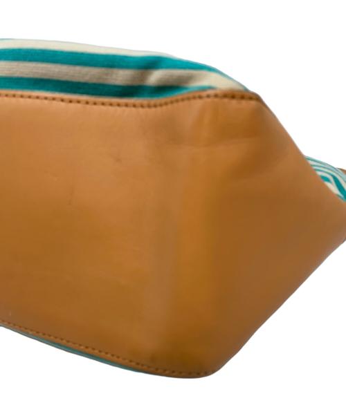 TORY BURCH（トリーバーチ）TORY BURCH (トリーバーチ) トートバッグ ブルー×ベージュの古着・服飾アイテム