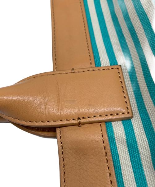 TORY BURCH（トリーバーチ）TORY BURCH (トリーバーチ) トートバッグ ブルー×ベージュの古着・服飾アイテム