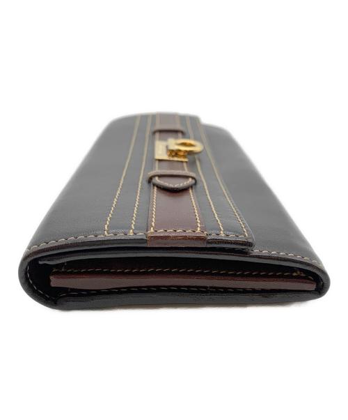 Salvatore Ferragamo（サルヴァトーレ フェラガモ）Salvatore Ferragamo (サルヴァトーレ フェラガモ) 長財布 ダークブラウンの古着・服飾アイテム