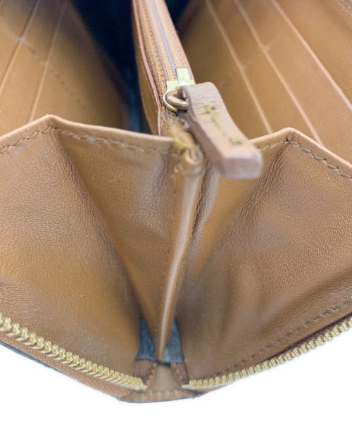 FURLA（フルラ）FURLA (フルラ) クロコ型押し長財布 ブラウンの古着・服飾アイテム