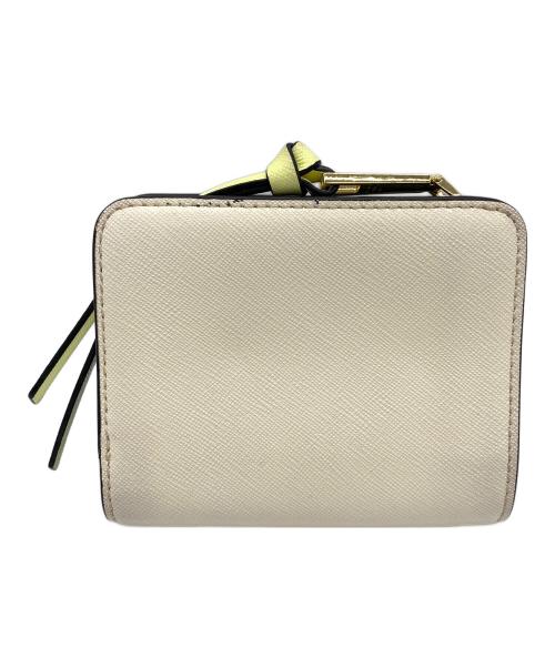 MARC JACOBS（マークジェイコブズ）MARC JACOBS (マークジェイコブス) 2つ折り財布 グレー×ホワイトの古着・服飾アイテム