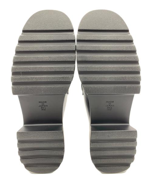 DIANA（ダイアナ）DIANA (ダイアナ) 厚底ローファー ブラック×ホワイト サイズ:24 1/2の古着・服飾アイテム