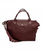 LONGCHAMPロンシャン）の古着「2WAYバッグ」｜ボルドー