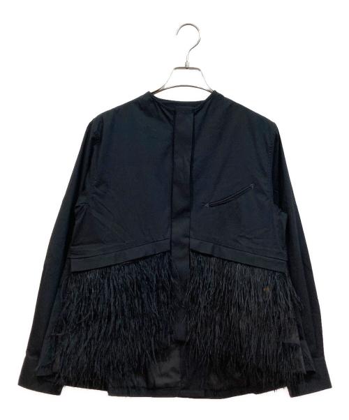 TOGA PULLA（トーガ プルラ）TOGA PULLA (トーガ プルラ) stretch broad blouse / ストレッチブロードブラウス ブラック サイズ:36の古着・服飾アイテム