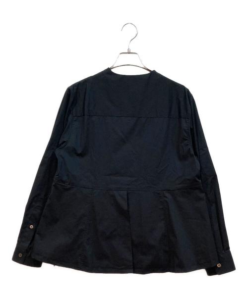 TOGA PULLA（トーガ プルラ）TOGA PULLA (トーガ プルラ) stretch broad blouse / ストレッチブロードブラウス ブラック サイズ:36の古着・服飾アイテム
