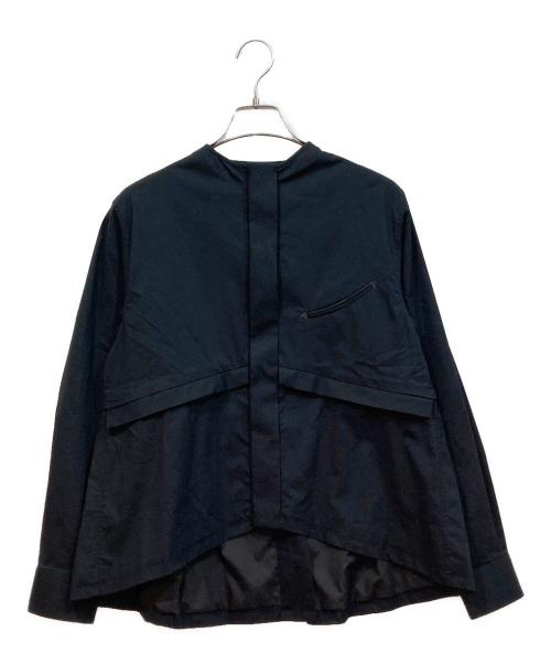 TOGA PULLA（トーガ プルラ）TOGA PULLA (トーガ プルラ) stretch broad blouse / ストレッチブロードブラウス ブラック サイズ:36の古着・服飾アイテム
