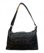 CHANELシャネル）の古着「チョコバー ショルダーバッグ」｜ブラック