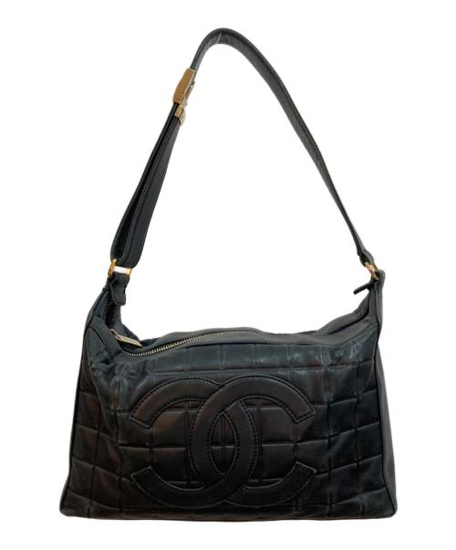 CHANEL（シャネル）CHANEL (シャネル) チョコバー ショルダーバッグ ブラックの古着・服飾アイテム
