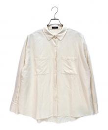 anuans（アニュアンス）の古着「リネン混オーバーサイズシャツ」｜ベージュ