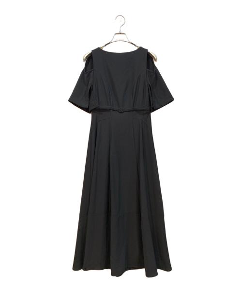 HER LIP TO（ハーリップトゥ）Her lip to (ハーリップトゥ) 半袖ワンピース ブラック サイズ:Mの古着・服飾アイテム