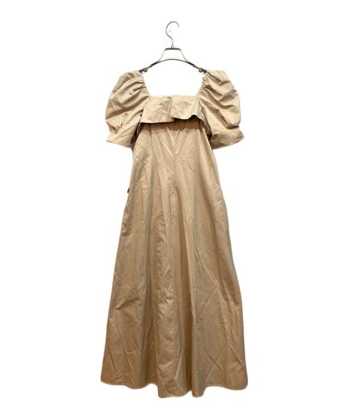 HER LIP TO（ハーリップトゥ）HER LIP TO (ハーリップトゥ) パフスリーブワンピース ブラウン サイズ:Mの古着・服飾アイテム