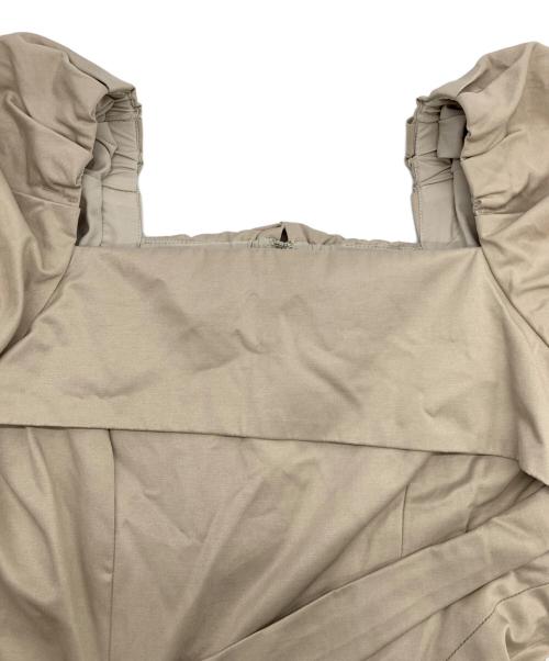 HER LIP TO（ハーリップトゥ）HER LIP TO (ハーリップトゥ) パフスリーブワンピース ブラウン サイズ:Mの古着・服飾アイテム