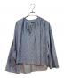 BALENCIAGA.SILK（バレンシアガ.シルク）の古着「ブラウス」｜スカイブルー