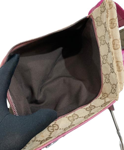 GUCCI（グッチ）GUCCI (グッチ) ウエストポーチ ベージュ×ピンクの古着・服飾アイテム