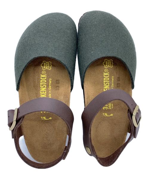 BIRKENSTOCK（ビルケンシュトック）BIRKENSTOCK (ビルケンシュトック) メッシーナ　サンダル グリーン サイズ:24の古着・服飾アイテム