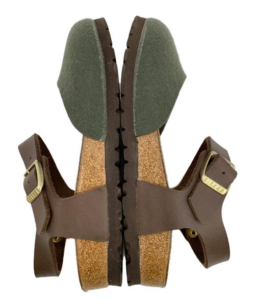 BIRKENSTOCK（ビルケンシュトック）BIRKENSTOCK (ビルケンシュトック) メッシーナ　サンダル グリーン サイズ:24の古着・服飾アイテム