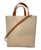 MARNIマルニ）の古着「2WAYトートバッグ」｜ベージュ×グリーン