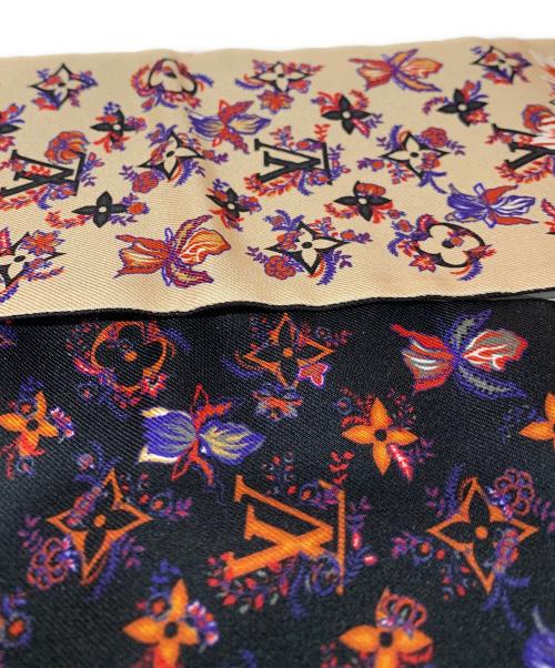 LOUIS VUITTON（ルイ ヴィトン）LOUIS VUITTON (ルイ ヴィトン) ツイリースカーフ ベージュ×ブラックの古着・服飾アイテム