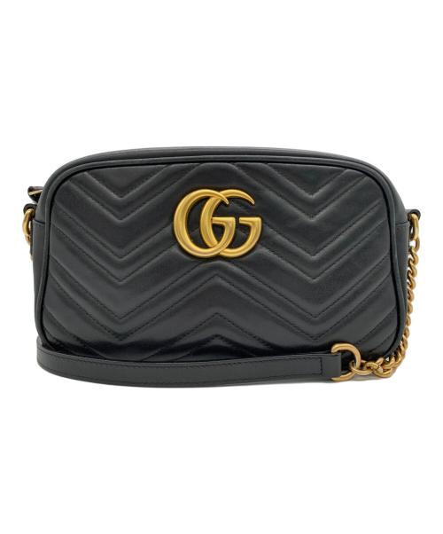 GUCCI（グッチ）GUCCI (グッチ) キルティングショルダーバッグ ブラックの古着・服飾アイテム