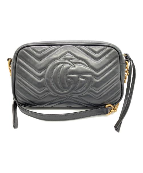 GUCCI（グッチ）GUCCI (グッチ) キルティングショルダーバッグ ブラックの古着・服飾アイテム