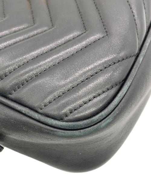 GUCCI（グッチ）GUCCI (グッチ) キルティングショルダーバッグ ブラックの古着・服飾アイテム