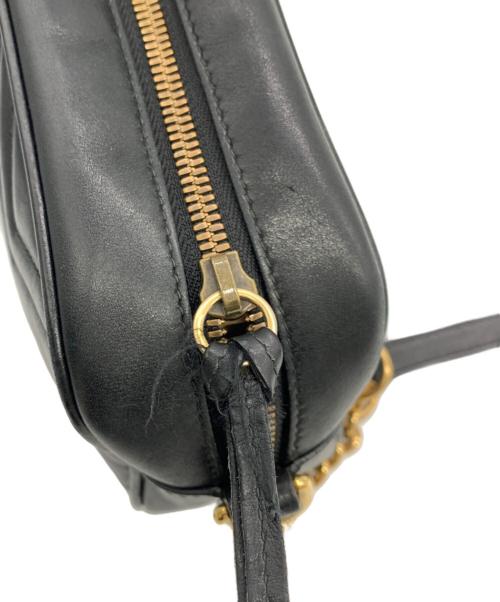 GUCCI（グッチ）GUCCI (グッチ) キルティングショルダーバッグ ブラックの古着・服飾アイテム