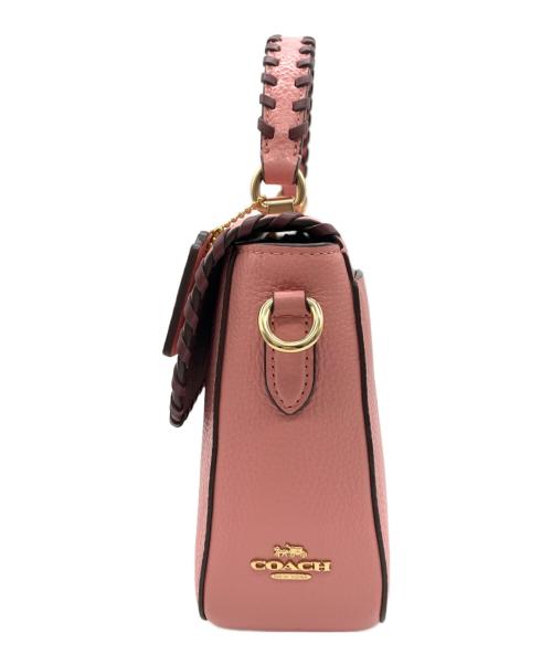 COACH（コーチ）COACH (コーチ) マーリー トップ ハンドル サッチェル ウィズ ウィップスティッチ ピンクの古着・服飾アイテム
