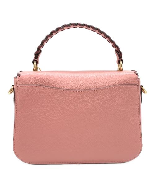 COACH（コーチ）COACH (コーチ) マーリー トップ ハンドル サッチェル ウィズ ウィップスティッチ ピンクの古着・服飾アイテム