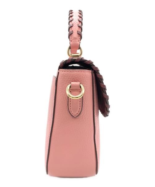 COACH（コーチ）COACH (コーチ) マーリー トップ ハンドル サッチェル ウィズ ウィップスティッチ ピンクの古着・服飾アイテム