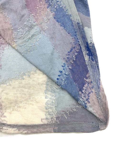 JURGEN LEHL（ヨーガンレール）JURGEN LEHL (ヨーガンレール) リネンコットンワンピース ブルー×パープル サイズ:Mの古着・服飾アイテム