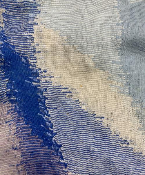 JURGEN LEHL（ヨーガンレール）JURGEN LEHL (ヨーガンレール) リネンコットンワンピース ブルー×パープル サイズ:Mの古着・服飾アイテム