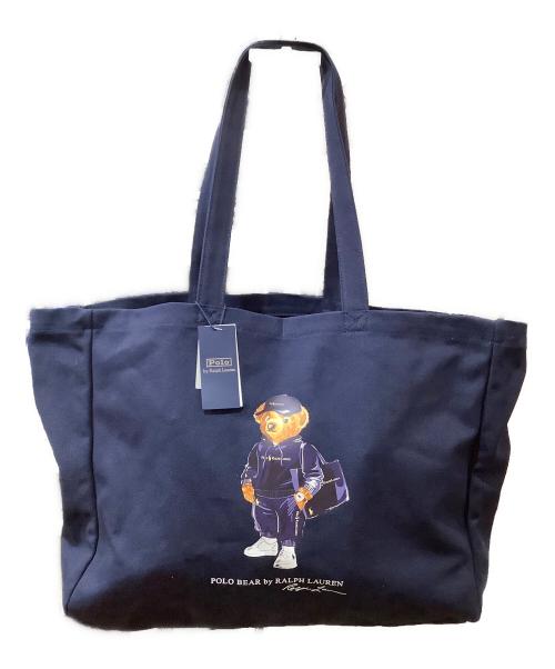 POLO RALPH LAUREN（ポロ・ラルフローレン）POLO RALPH LAUREN (ポロ・ラルフローレン) トートバッグ ネイビーの古着・服飾アイテム