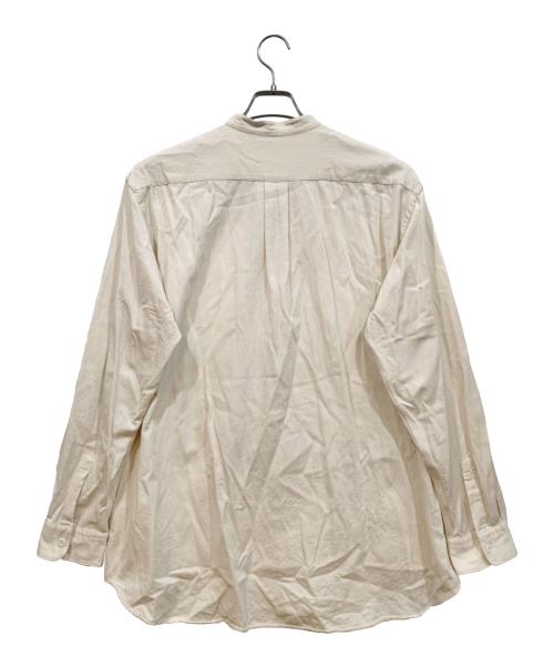 DANTON（ダントン）DANTON (ダントン) バンドカラーシャツ ベージュ サイズ:42の古着・服飾アイテム