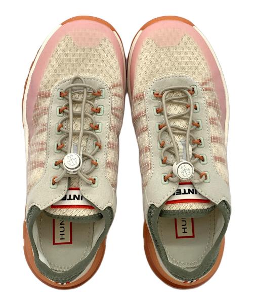 HUNTER（ハンター）HUNTER (ハンター) スニーカー ベージュ×ピンク サイズ:US5の古着・服飾アイテム