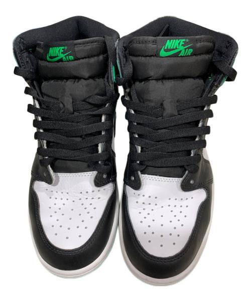 NIKE（ナイキ）NIKE (ナイキ) AIR JORDAN 1 RETRO HIGH OG ブラック×グリーン サイズ:26の古着・服飾アイテム