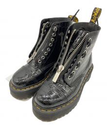 Dr.Martens（ドクターマーチン）の古着「クロコダイル調コンバットブーツ」｜ブラック