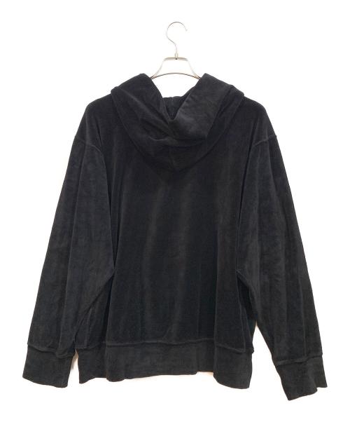 LES TIEN（レスティエン）LES TIEN (レスティエン) RHC Ron Herman (アールエイチシー ロンハーマン) exclusive Velour Hoodie ブラック サイズ:Lの古着・服飾アイテム