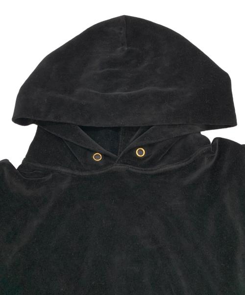 LES TIEN（レスティエン）LES TIEN (レスティエン) RHC Ron Herman (アールエイチシー ロンハーマン) exclusive Velour Hoodie ブラック サイズ:Lの古着・服飾アイテム