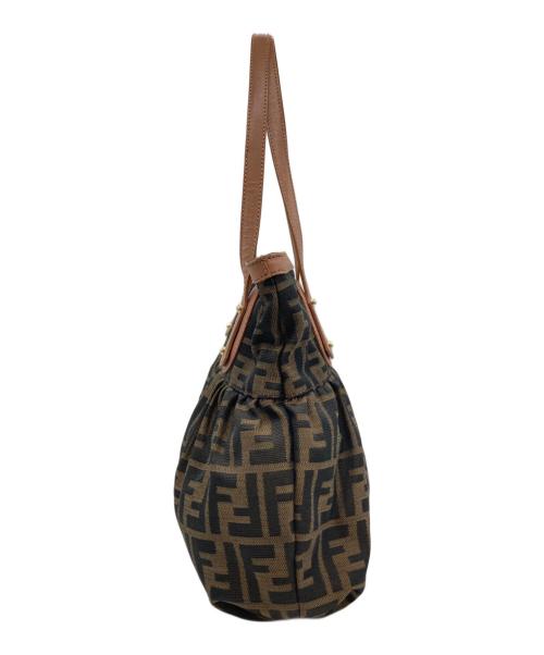 FENDI（フェンディ）FENDI (フェンディ) トートバッグ ブラウン×ピンクの古着・服飾アイテム