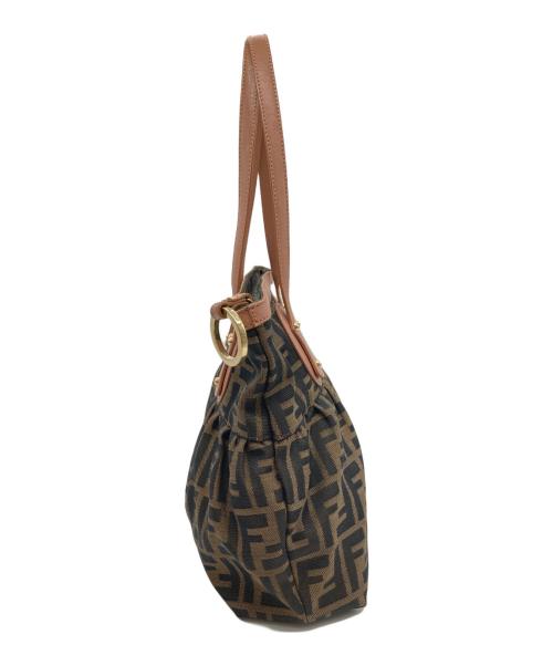 FENDI（フェンディ）FENDI (フェンディ) トートバッグ ブラウン×ピンクの古着・服飾アイテム