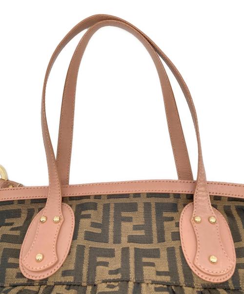 FENDI（フェンディ）FENDI (フェンディ) トートバッグ ブラウン×ピンクの古着・服飾アイテム