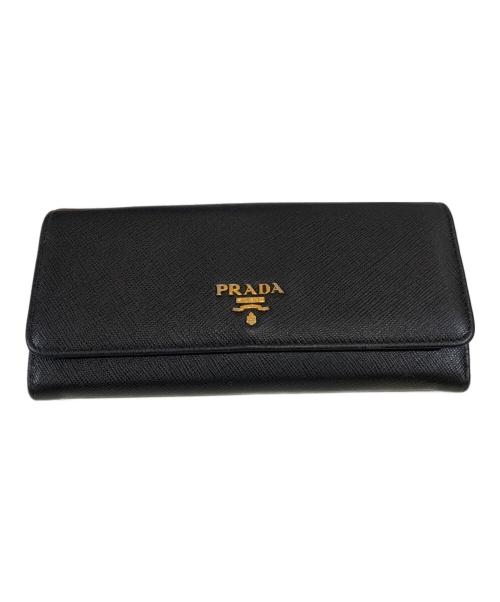 PRADA（プラダ）PRADA (プラダ) 長財布 ブラックの古着・服飾アイテム