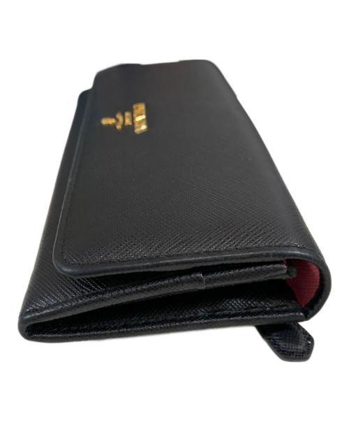 PRADA（プラダ）PRADA (プラダ) 長財布 ブラックの古着・服飾アイテム