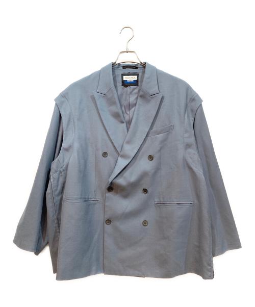 MAISON SPECIAL（メゾンスペシャル）MAISON SPECIAL (メゾンスペシャル) 2wayダブルテーラードジャケット ブルー サイズ:01の古着・服飾アイテム