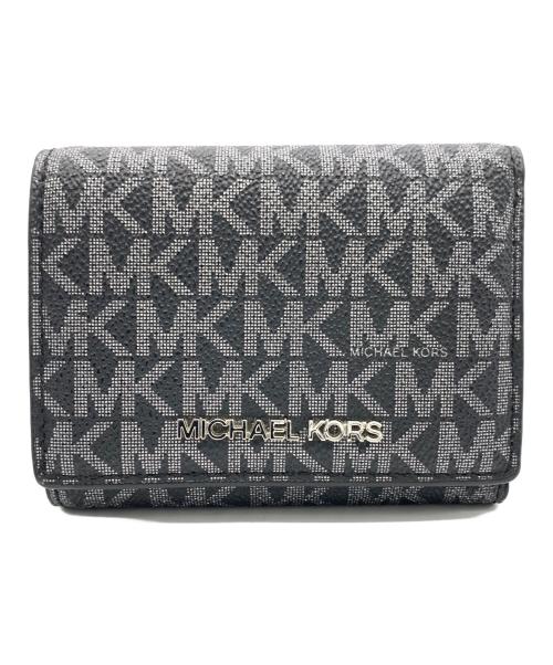MICHAEL KORS（マイケル・コース）MICHAEL KORS (マイケルコース) 2つ折り財布 ブラックの古着・服飾アイテム