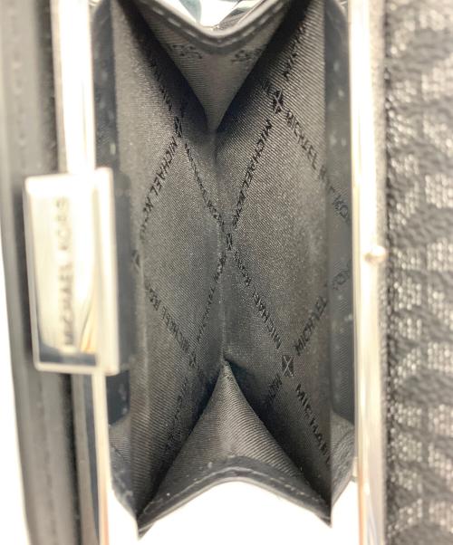 MICHAEL KORS（マイケル・コース）MICHAEL KORS (マイケルコース) 2つ折り財布 ブラックの古着・服飾アイテム