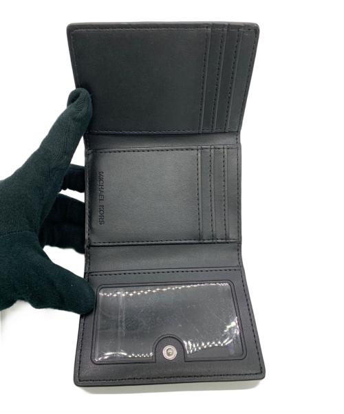 MICHAEL KORS（マイケル・コース）MICHAEL KORS (マイケルコース) 2つ折り財布 ブラックの古着・服飾アイテム