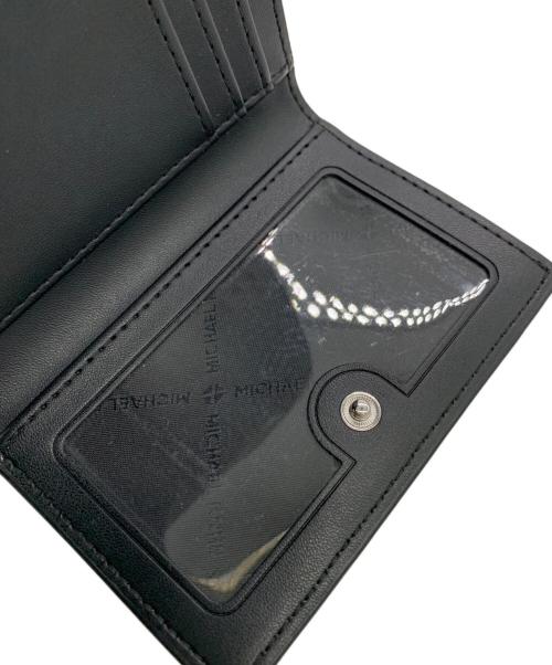 MICHAEL KORS（マイケル・コース）MICHAEL KORS (マイケルコース) 2つ折り財布 ブラックの古着・服飾アイテム